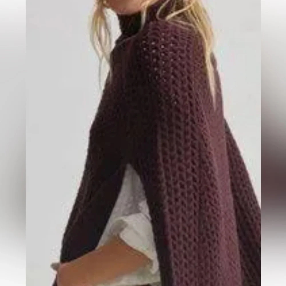 Anthropologie bell sleeved poncho - Picture 3 of 5